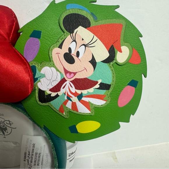 NWT. Disney Mickey Minnie Loungefly Glow in the Dark Holiday Ear Headband. - Picture 5 of 8